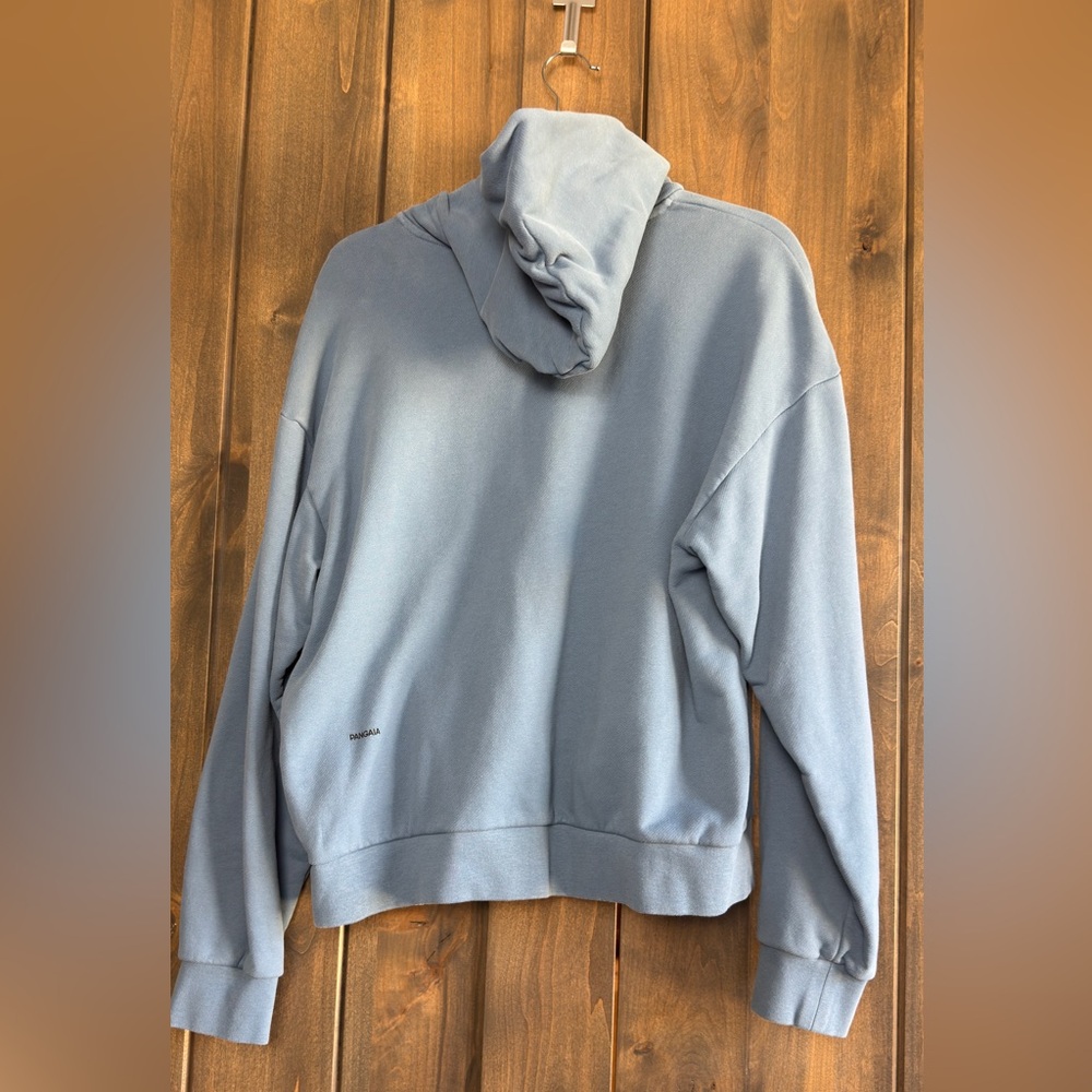 Pangaia Organic Cotton Hooded Long Sleeve Sweatshirt Blue Small - Picture 9 of 13
